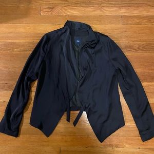GAP silky soft cropped blazer XS black adjustable